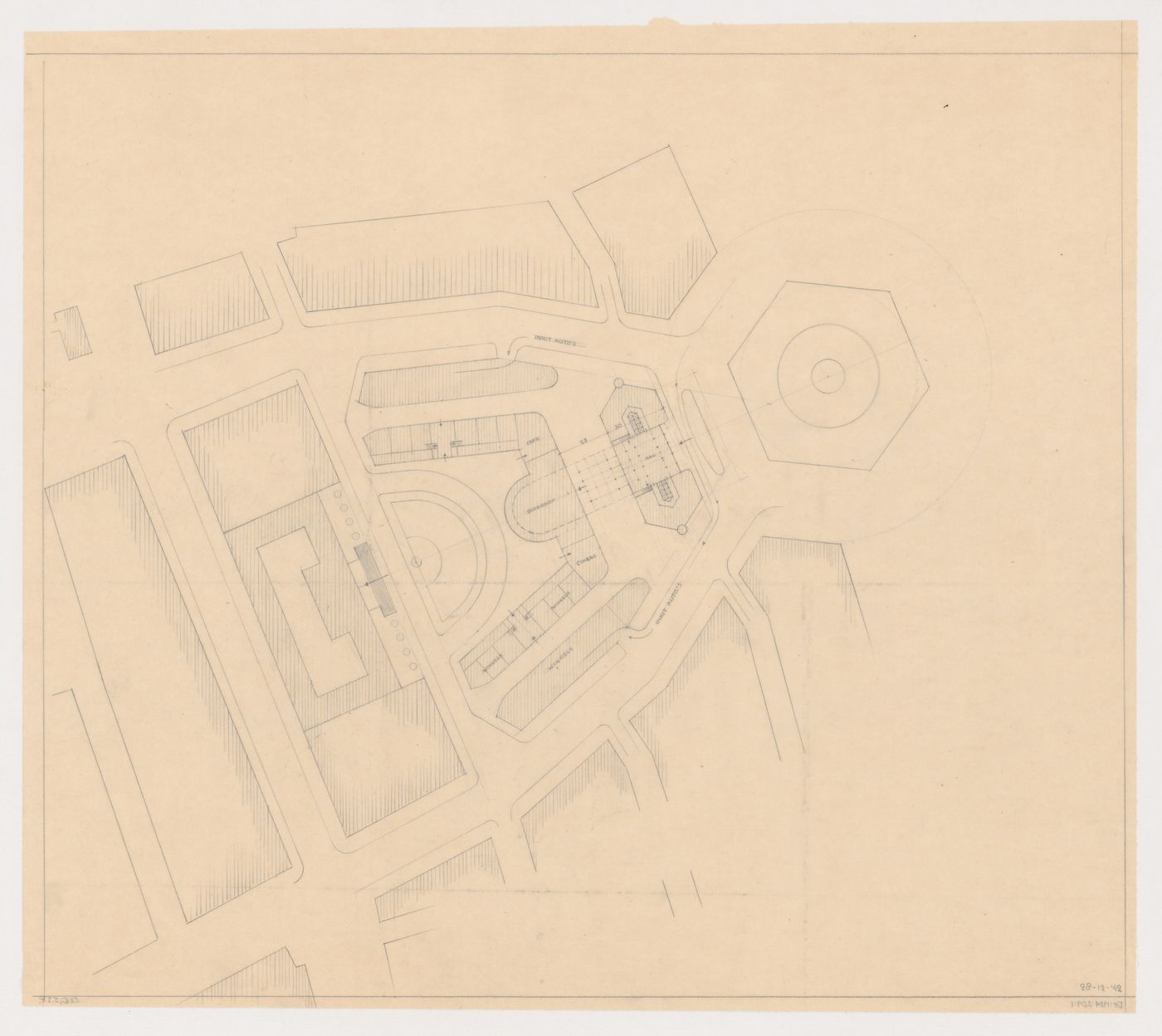 Plan for Industriegebouw Plan A and monument plaza for the reconstruction of the Hofplein (city centre), Rotterdam, Netherlands