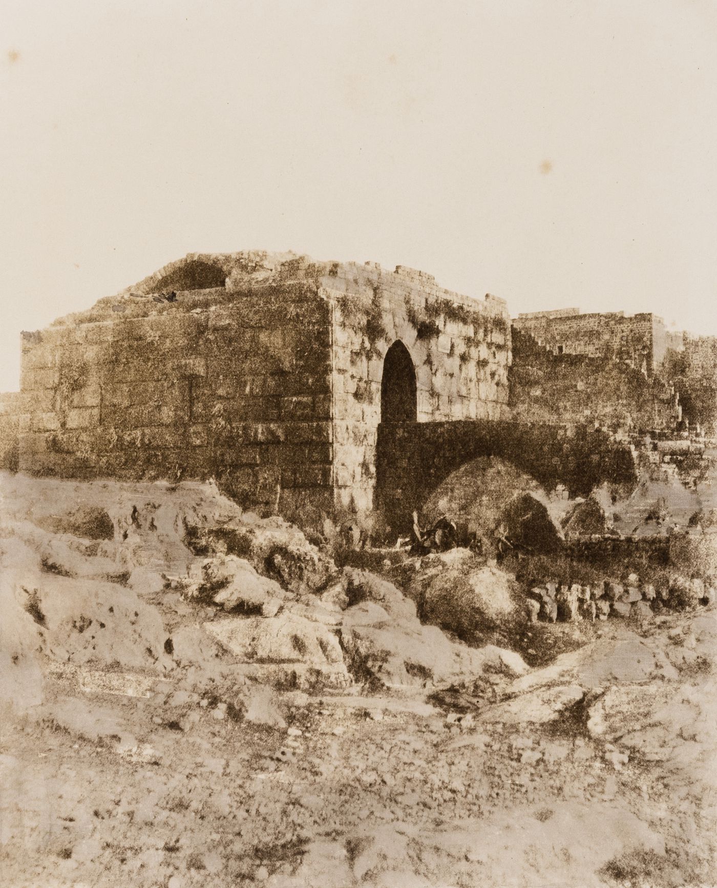 View of the north gate of Tartus, Ottoman Empire (now in Syria)