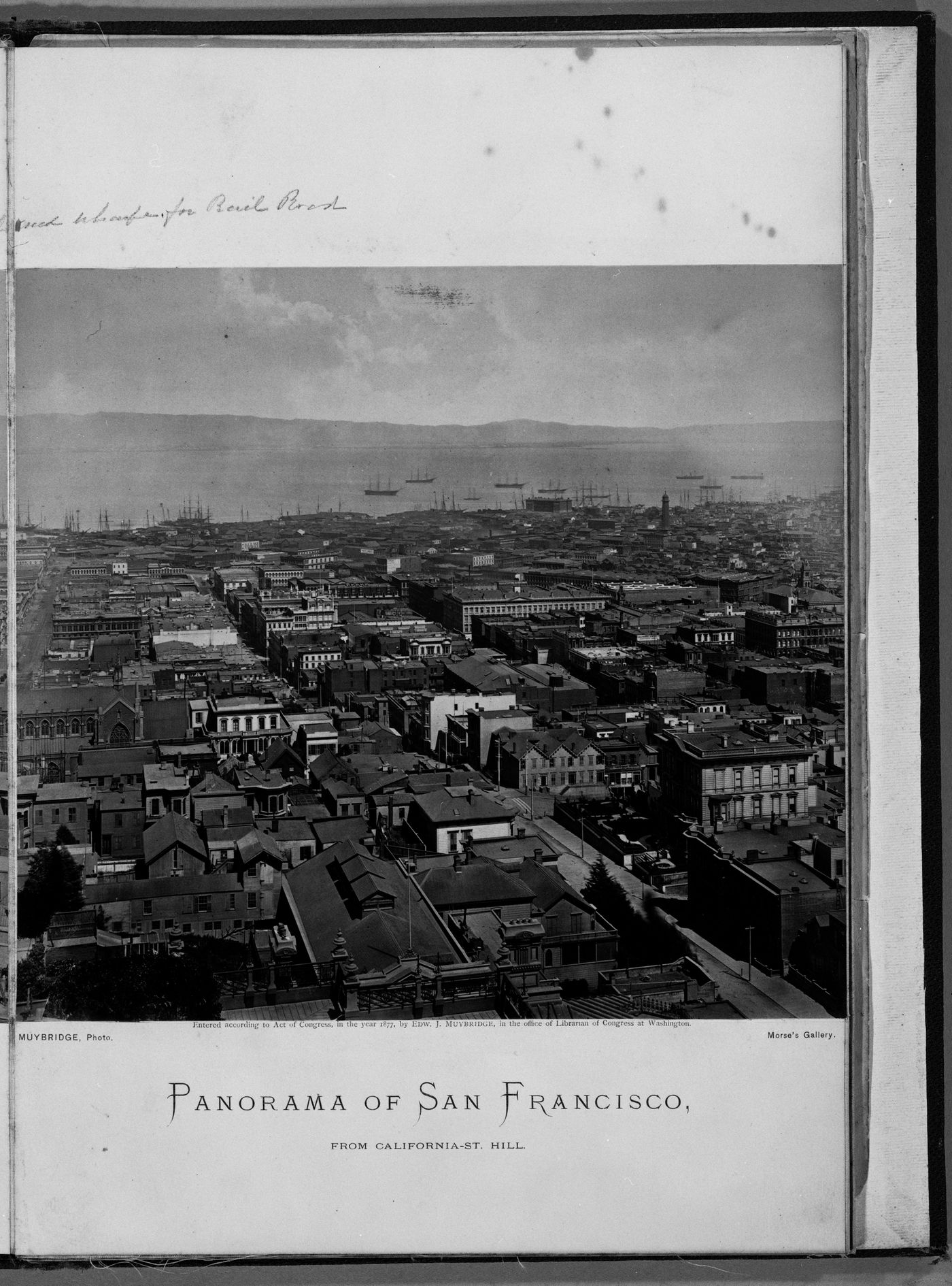 Plate from album ''Panorama of San Francisco from California Street Hill''