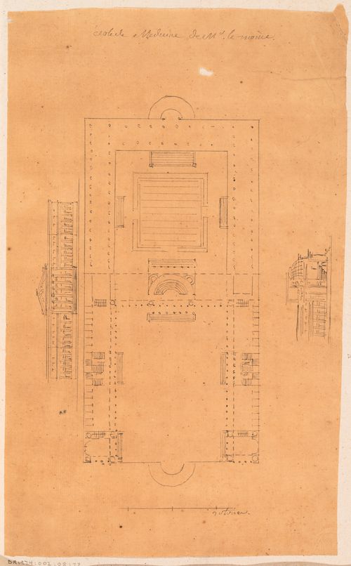 1775 Grand Prix Competition: Plan of an École de médecine and other medical buildings