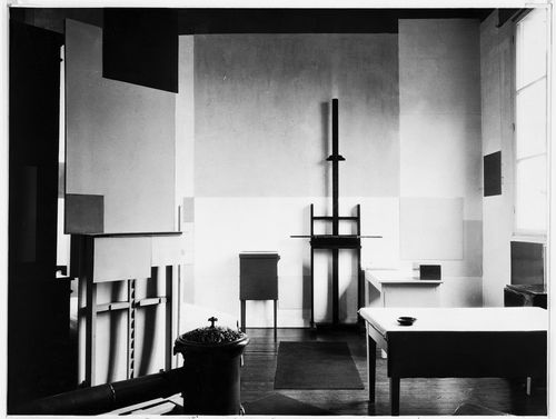 Studio of Mondrian, interior view, Paris, France