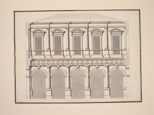 Elevation of the portico in Santa Giustina Padua