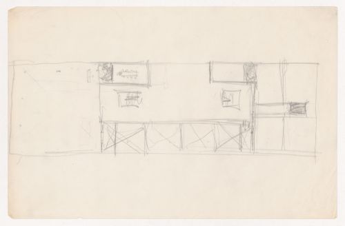 Sketch plan for a campus building for Illinois Institute of Technology