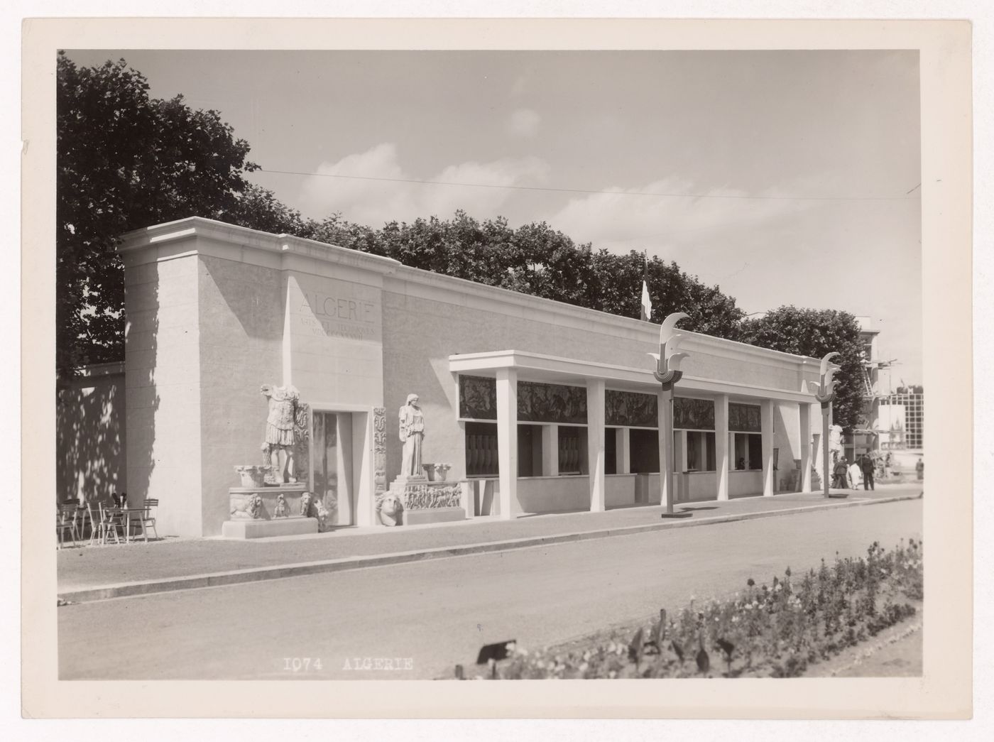 View of Algeria's pavilion, 1937 Exposition internationale, Paris, France