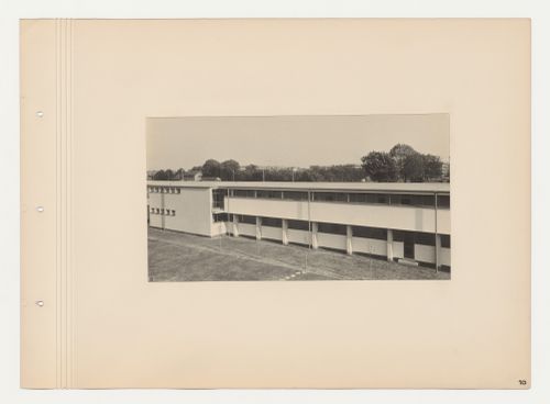 Exterior view of the southwest wing of the Budge Foundation Old People's Home, Frankfurt am Main, Germany