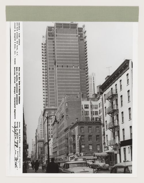 Seagram building under construction, 375 Park avenue, New York, N.Y., west view