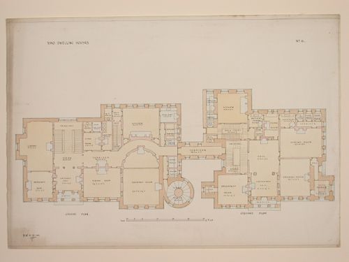 'Two Dwelling Houses' - ground plan