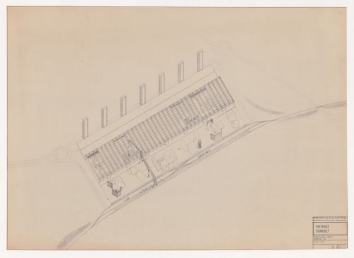 Axonometric of the Madeley transfer area for the Potteries Thinkbelt