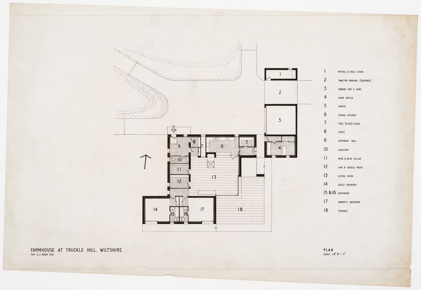 Plan for Farmhouse at Truckle Hill, Wiltshire