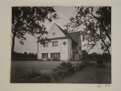Side view of unidentified house, Germany