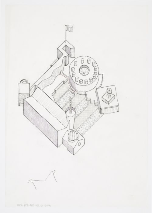 Bibliothèque de France, Paris, France: axonometric