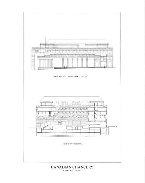 Bird's-eye axonometric projections of the site, site plan