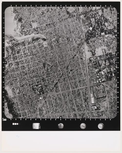 Aerial photograph of Wagadogo neighbourhood, Ouagadougou, Burkina Faso
