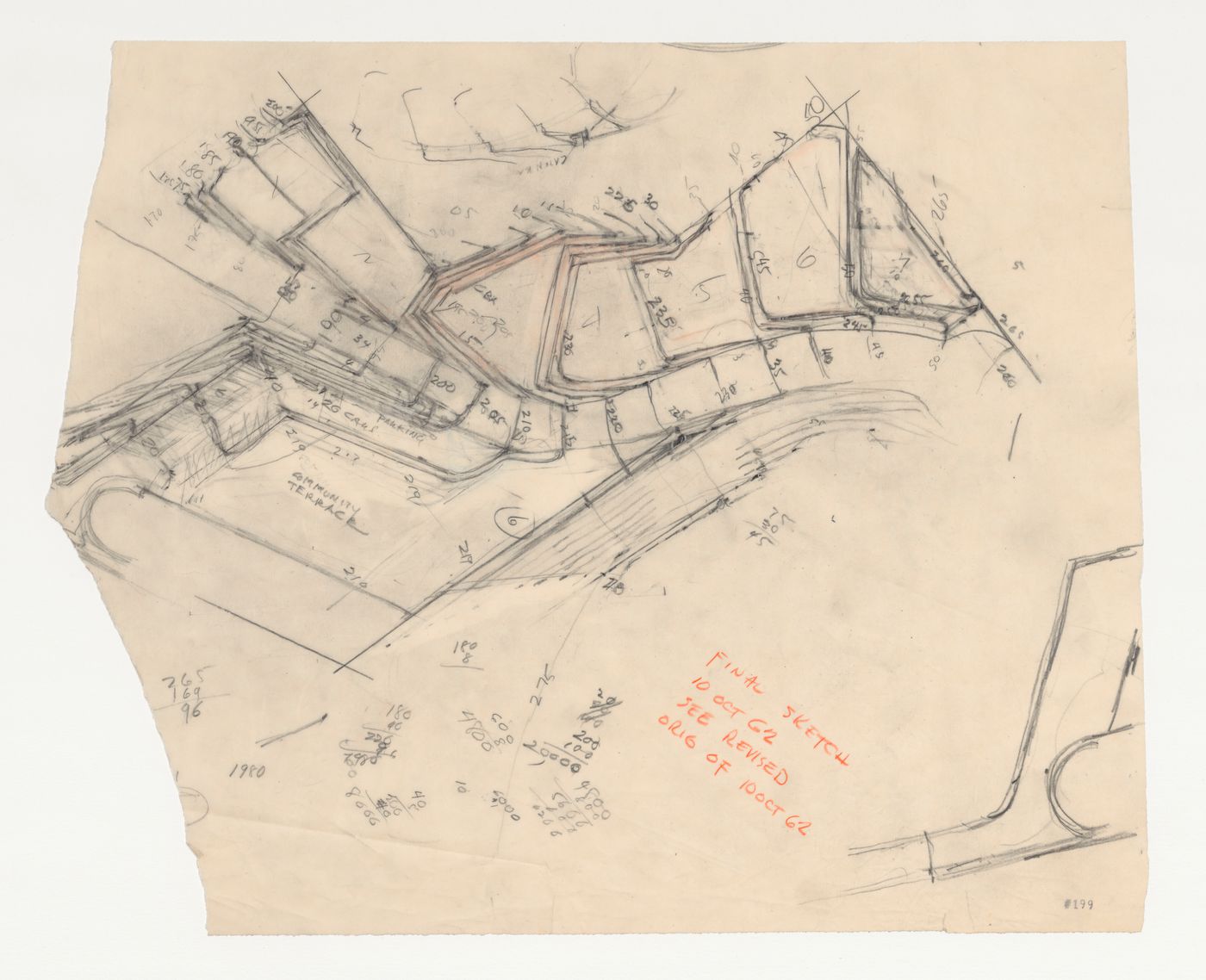 Swedenborg Memorial Chapel, El Cerrito, California: Partial site plan