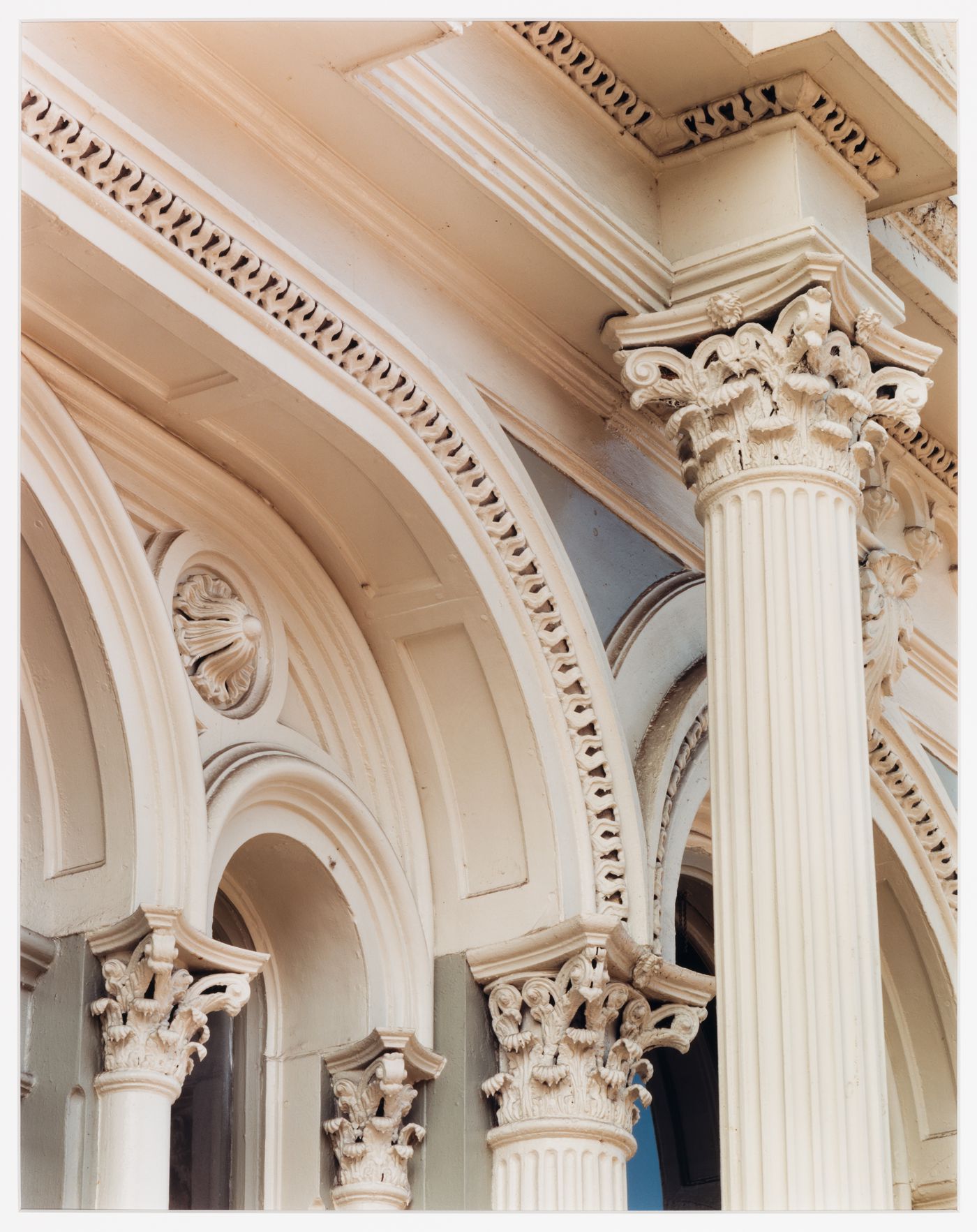 Capitals, main entrance, Bank of Columbus, Columbus, Georgia, United States