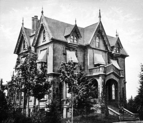 Plate from album ''Villas on the Hudson. A Collection of Photolithographs of Thirty-one Country Residences''