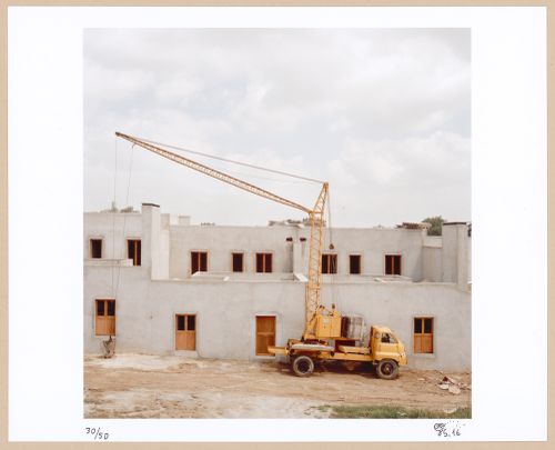 View of the Quinta da Malagueira (Malagueira Residential District) during construction, Évora, Portugal