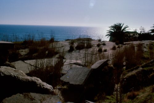 Los Angeles Freeway destroyed by earthquake, California