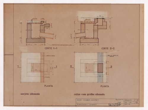 Drainage details for Loteamento Álvaro Bonifácio, Ovar, Portugal