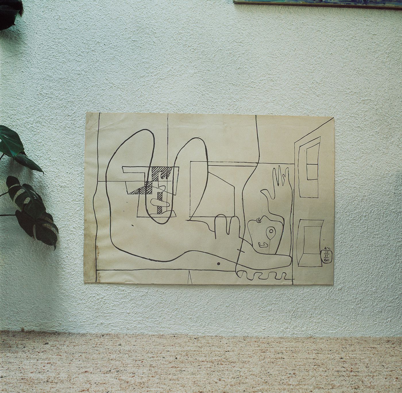 Photograph of a drawing by Le Corbusier