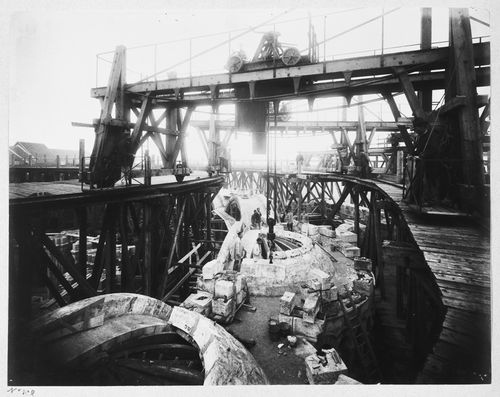 Vaulting of apse-chapels, upper church, east side looking north, Basilica of Sacré-Coeur de Montmartre, Paris, France