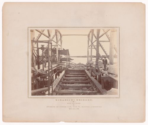 Miramichi Bridges under construction, Miramichi Bay, New Brunswick