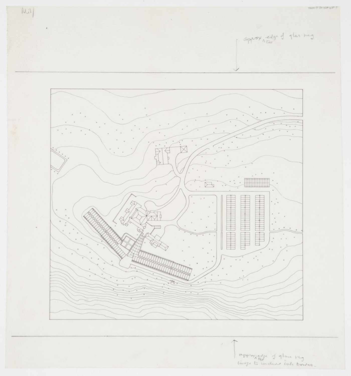 Olivetti Training Centre, Haslemere, England: site plan