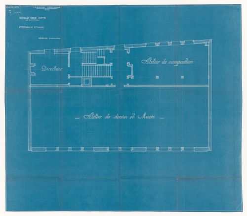 Plan du premier étage pour École des Arts de Montréal