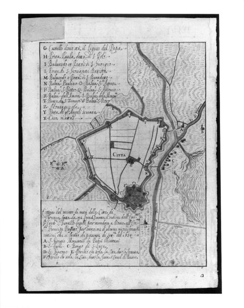 Plan of the city of Ferrara