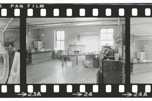 Interior of Wooster Street loft, New York City