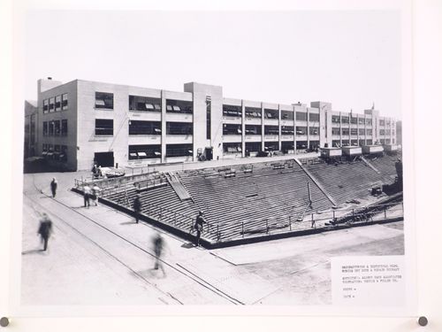 View of the Manufacturing and Storage Building under construction, Robins Dry Dock and Repair Company Assembly Plant, Brooklyn, New York
