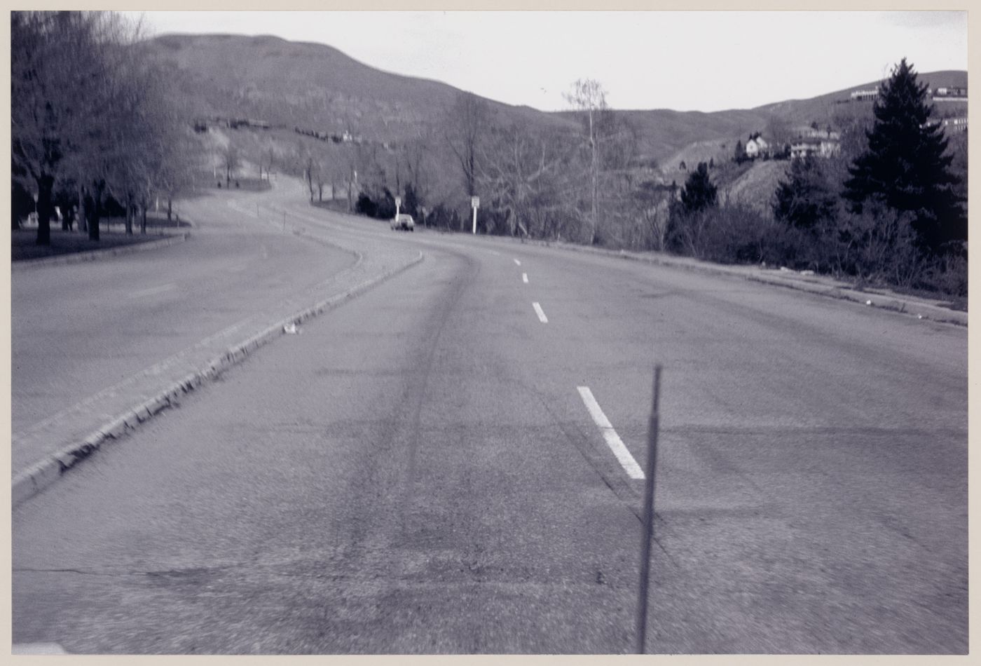Photograph showing road for the Red Line project