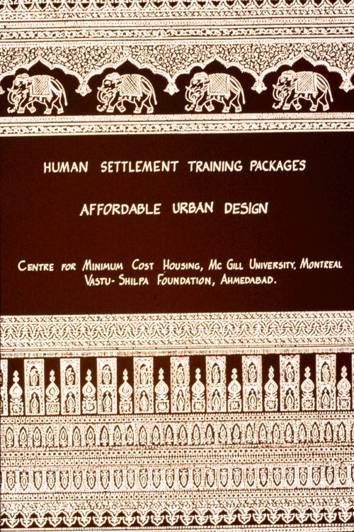 Title slide for "Package 2: Affordable Urban Design" for the Human Settlement Training Packages