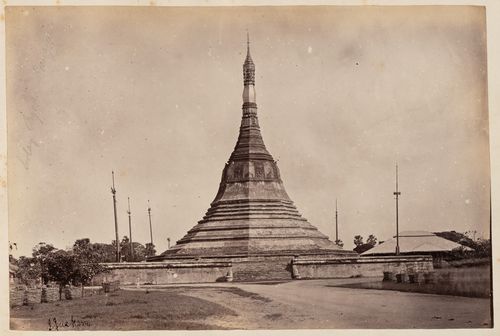 View of Sule Pagoda, Rangoon (now Yangon), Burma (now Myanmar)