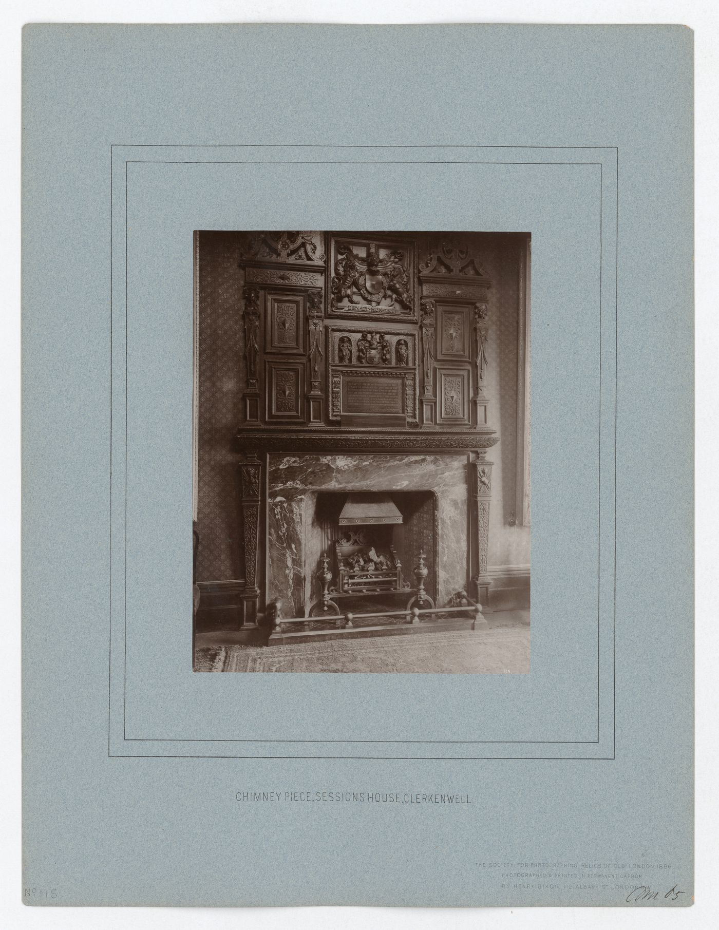 Chimney piece, Sessions House, Clerkenwell