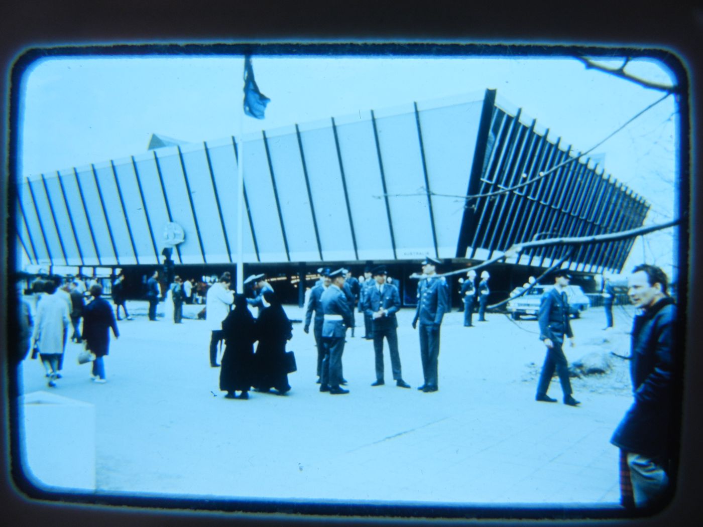 View of the Australian Pavilion, Expo 67, Montréal, Québec