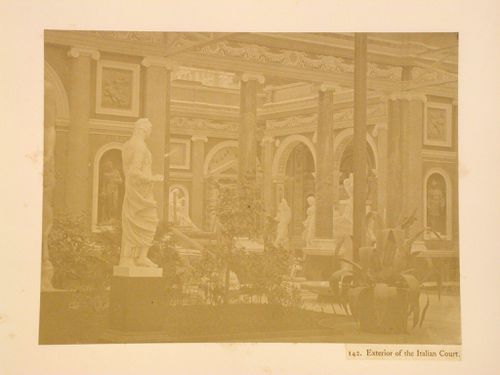 Exterior of the Italian Court, Crystal Palace, Sydenham, England