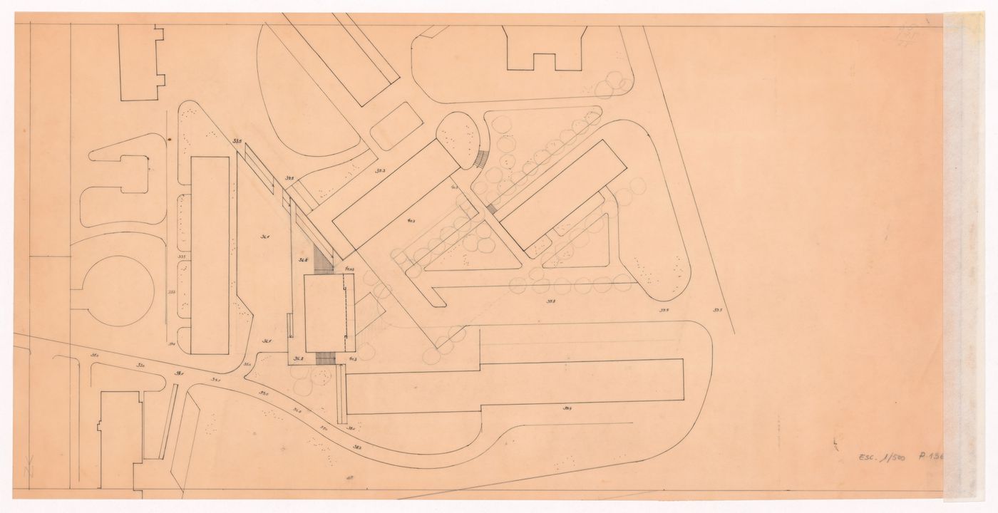 Site plan for Cooperativa Unicoope Domus/Pasteleira, Porto, Portugal