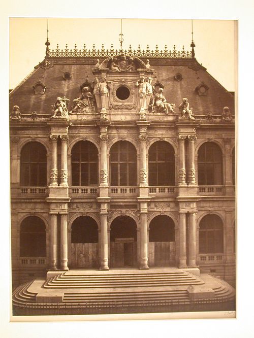 Facade of Palais du Commerce, Paris, France