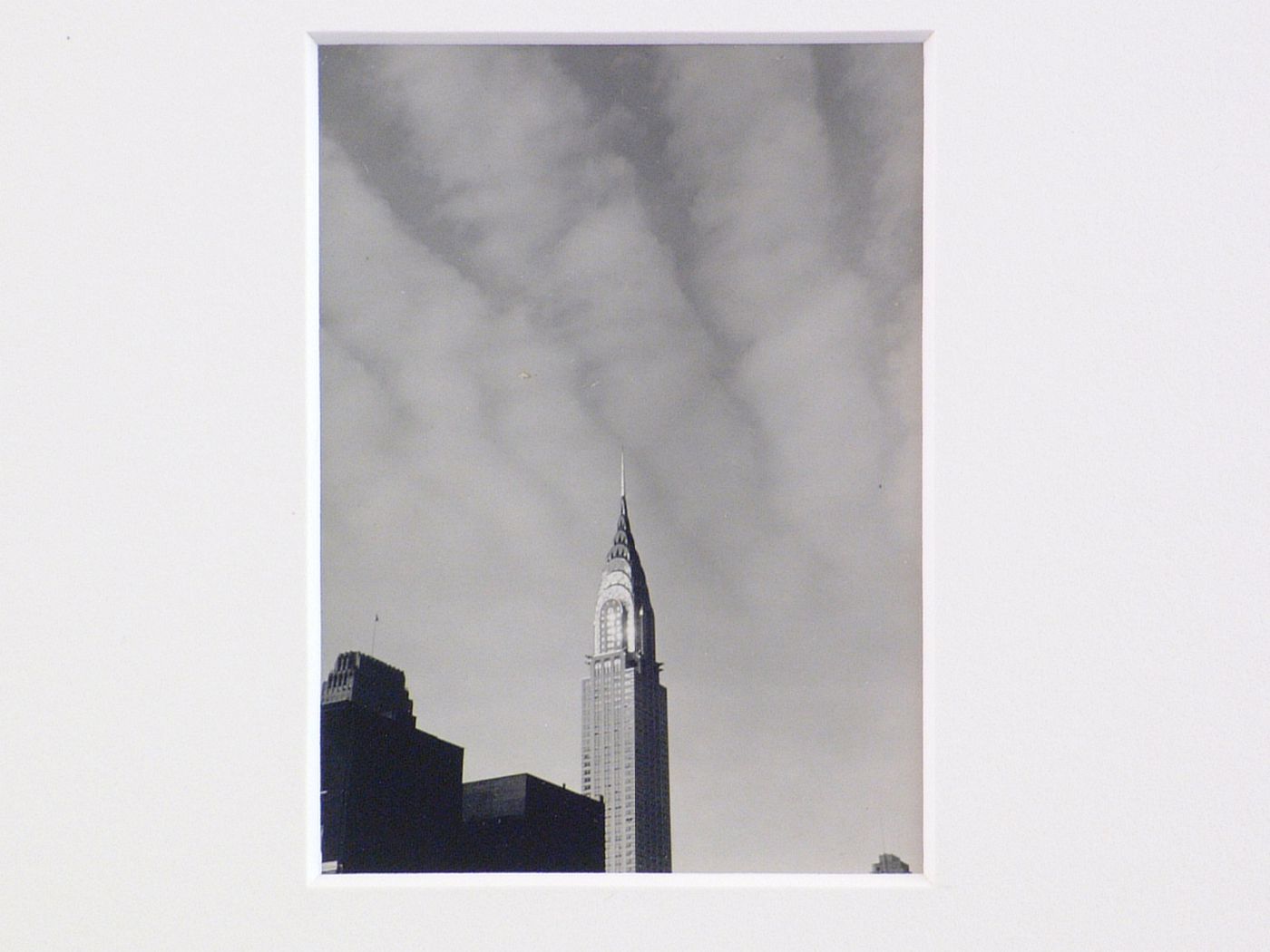 View of top part of Chrysler Building, Manhattan, New York City, New York