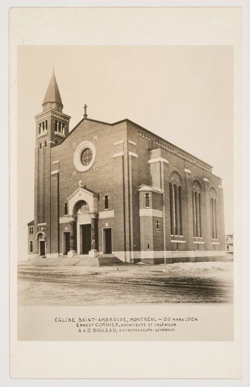 Vue de l'église Saint-Ambroise, Église Saint-Ambroise, Montréal, Canada