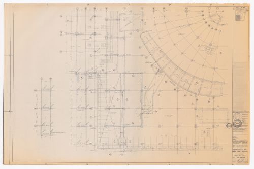 Foundation plan, N. W. section, for Toronto City Hall and Civic Square, Toronto