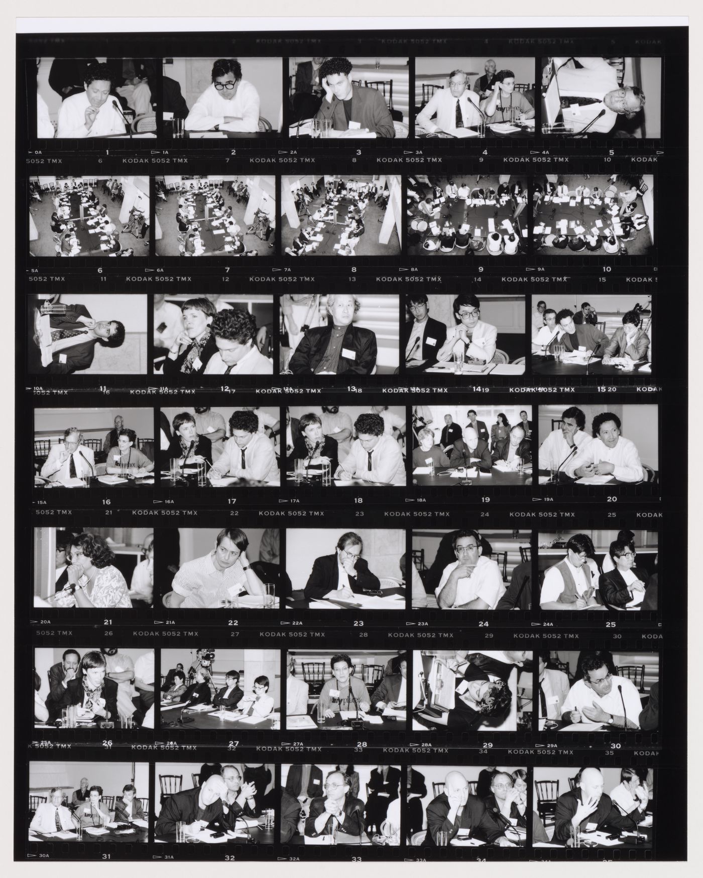 Contact sheet from the fourth Any conference