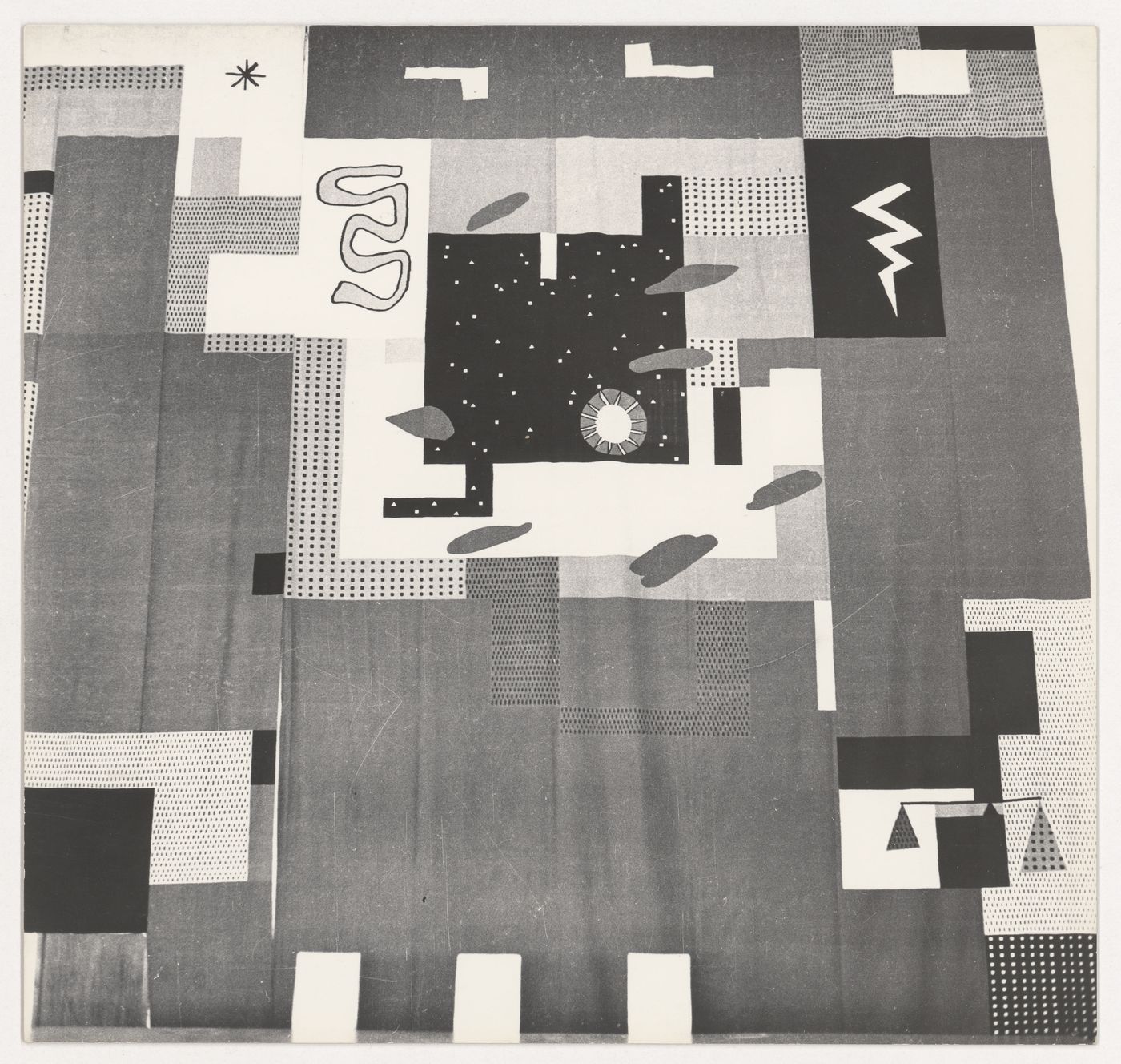 View of a High Court tapestry designed by Le Corbusier, Chandigarh, India