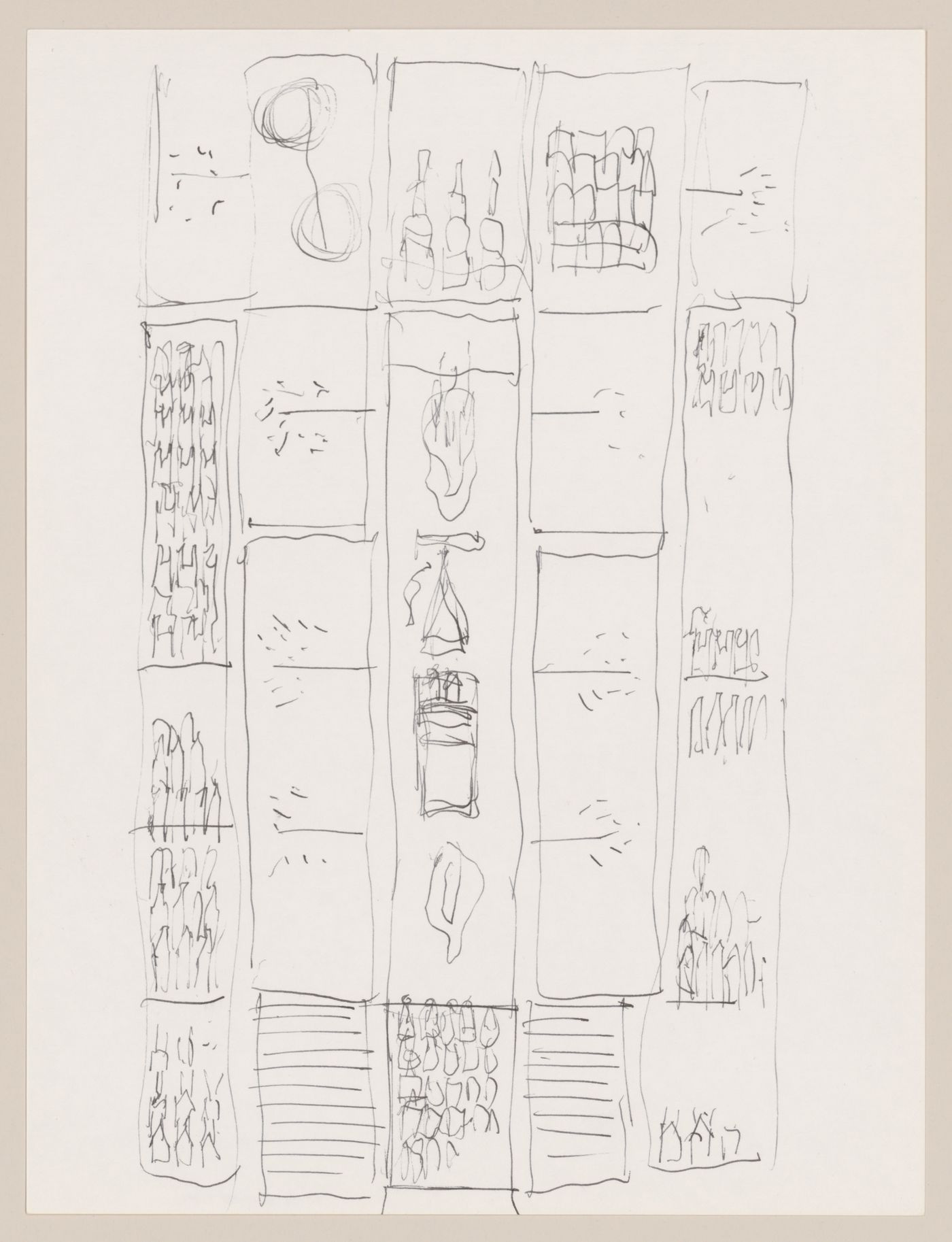 Sketch site plan for Victims II