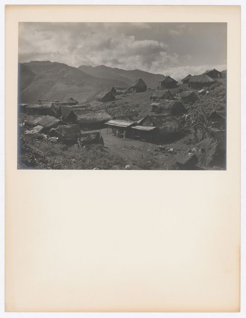 View of a village with hills in the background, near Tamazunchale, Mexico