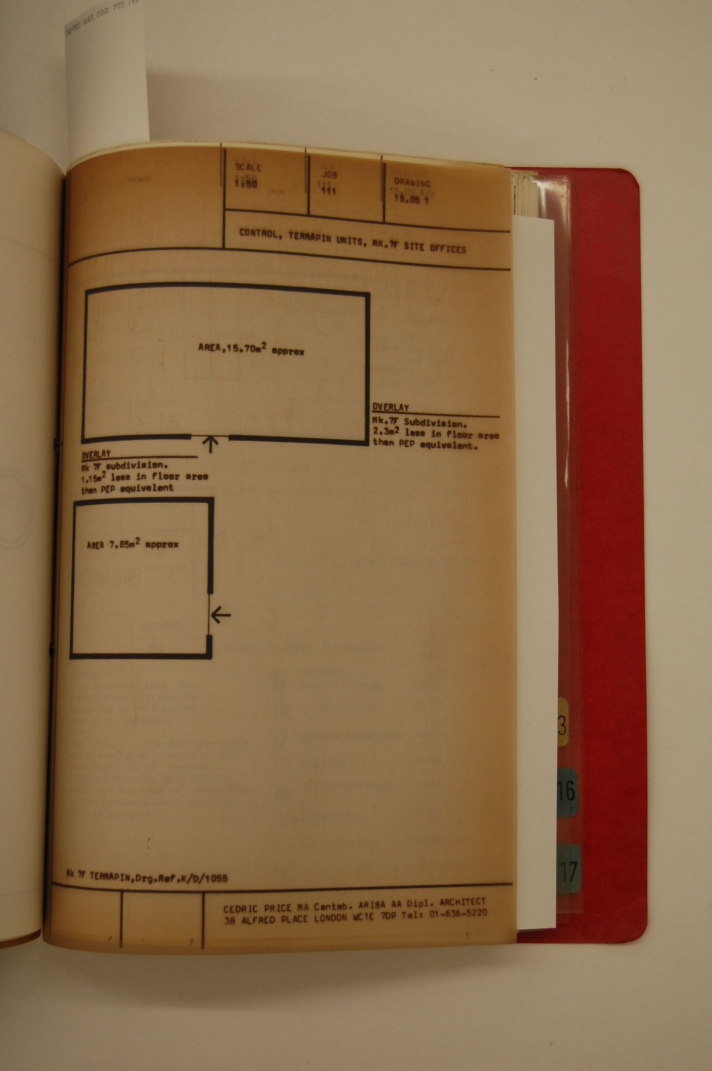 McAppy: plan for control, Terrapin Units, MK.7F site offices