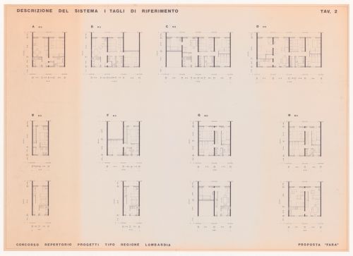 Plans for Concorso IACP - 'Fara', Zandobbio, Italy