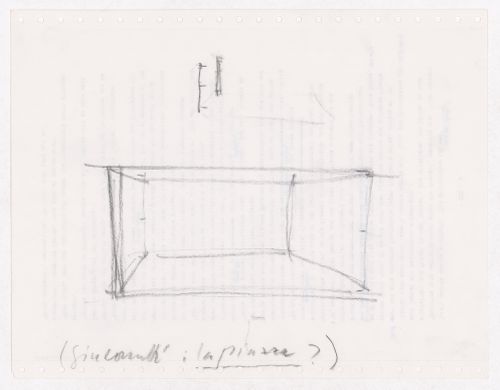 Sketch perspective and a partial sketch perspective for the E,D,E,N, Pavilion, Rheinfelden, Switzerland
