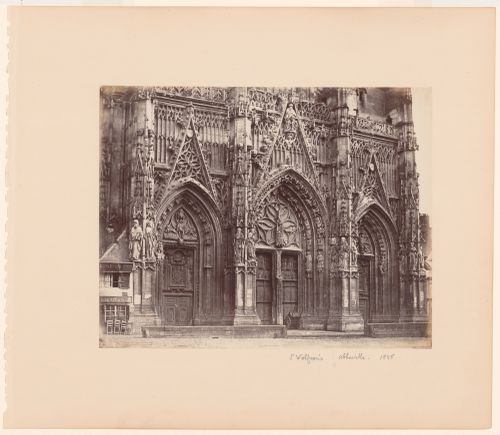 View of portals, west-front of St. Wolfram's, Abbeville, France
